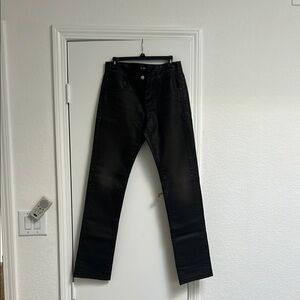 Hudson Jeans Men's Dark Black Straight Jeans